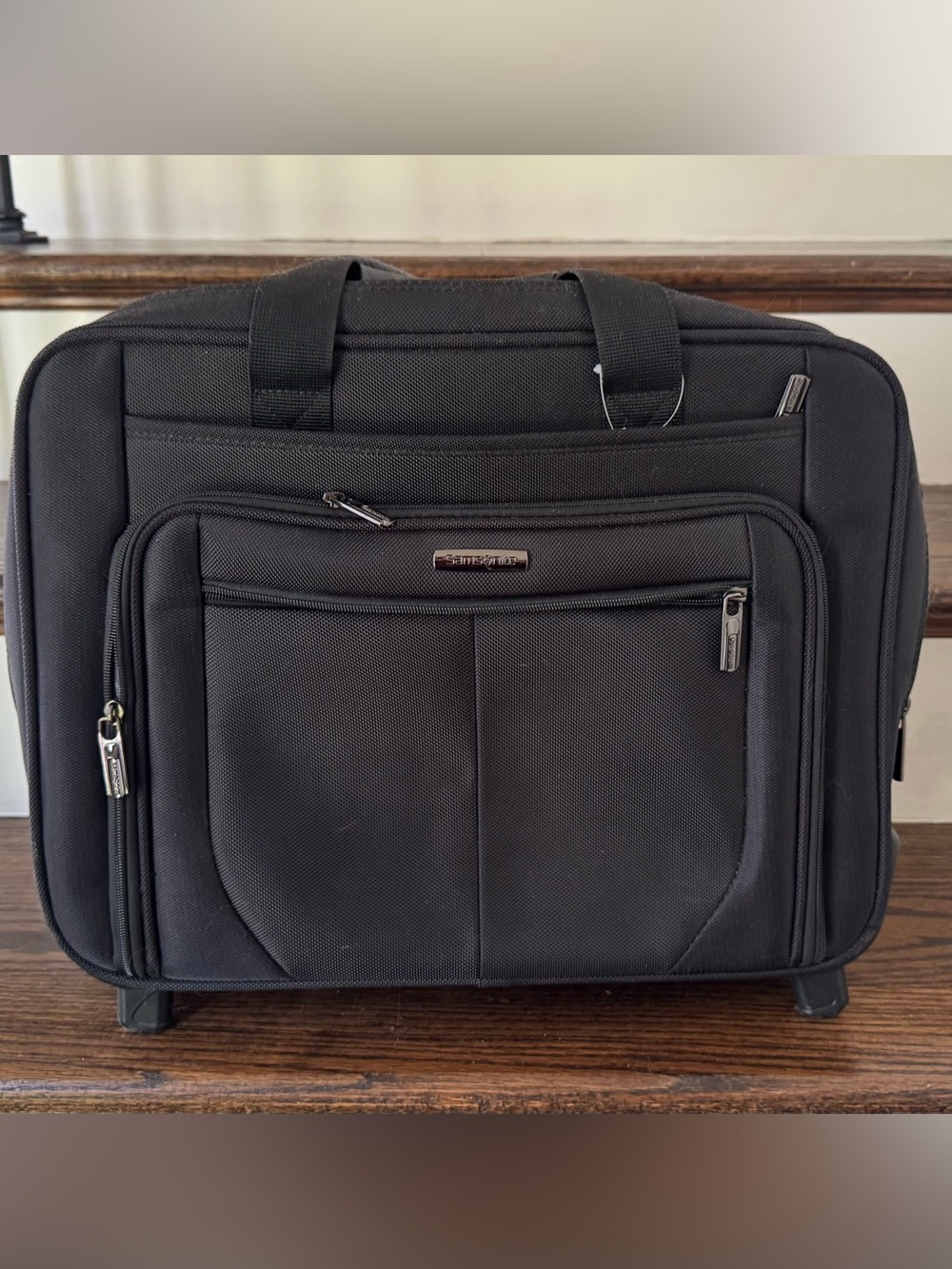 Samsonite Black Softside Laptop Briefcase with Front Organizer